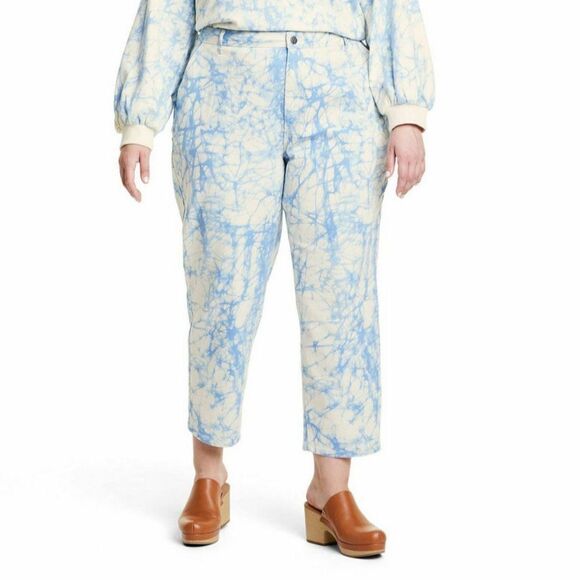 Rachel Comey x Target Marble Print High-Rise Tapered Jeans                   383 - Picture 1 of 16